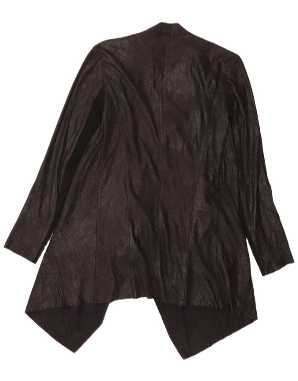 Top cardigan asimetric pentru femei Zara UK 14 Medium Black Colorblock