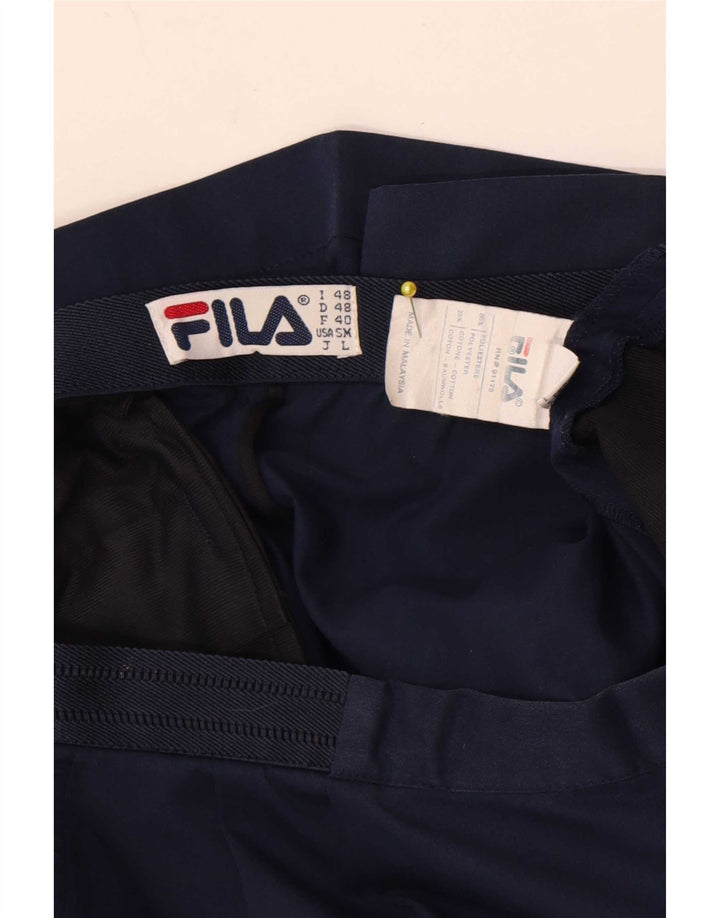 Pantaloni scurți chino pentru bărbați Fila Pegged IT 48 Medium W32 Poliester bleumarin