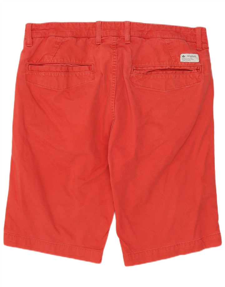 Pantaloni scurți chino ADIDAS pentru bărbați W36, bumbac roșu mare