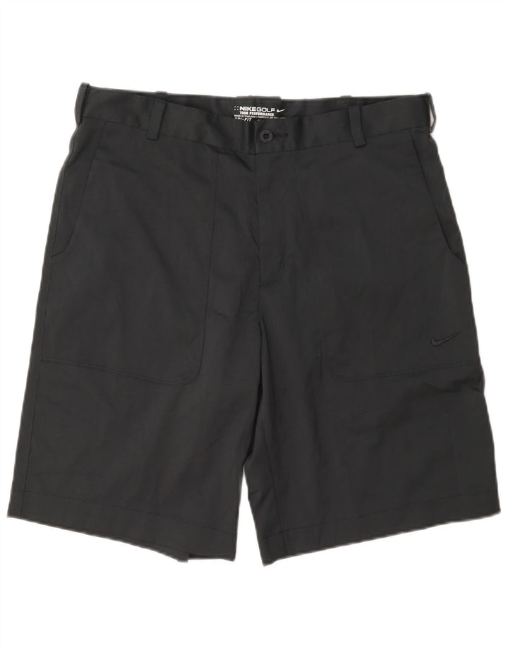 Pantaloni scurți chino Dri Fit Nike pentru bărbați W32 Poliester mediu negru