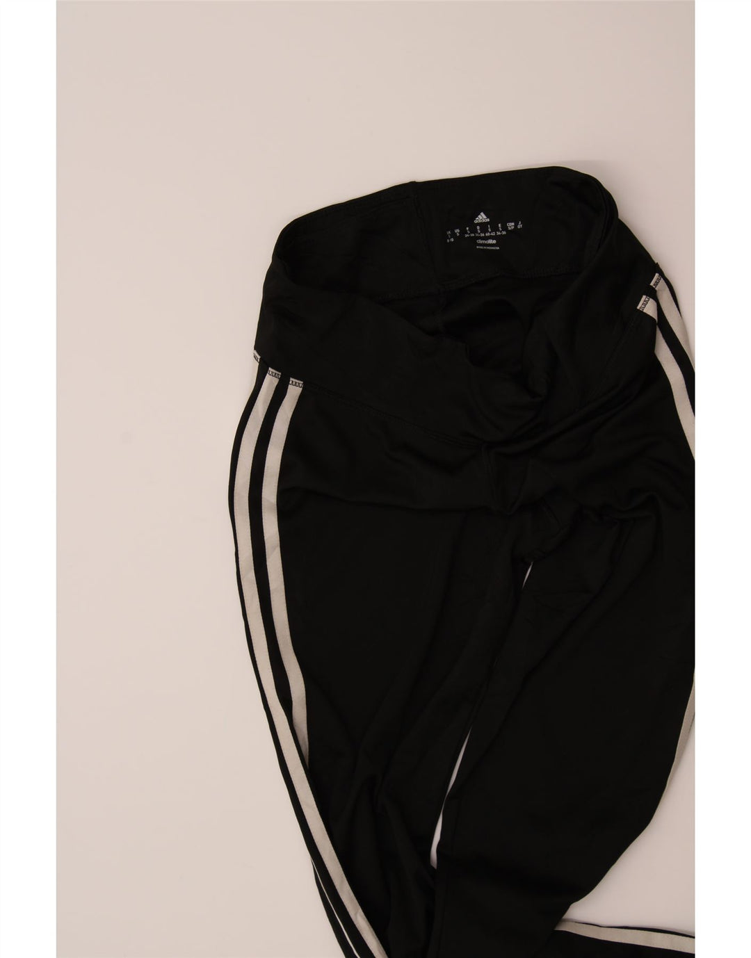 ADIDAS Womens Climalite Leggings UK 8/10 Small  Black Polyester Vintage Adidas and Second-Hand Adidas from Messina Hembry 
