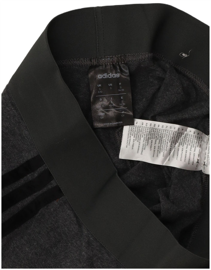 Leggings pentru femei ADIDAS UK 8/10 mic bumbac gri