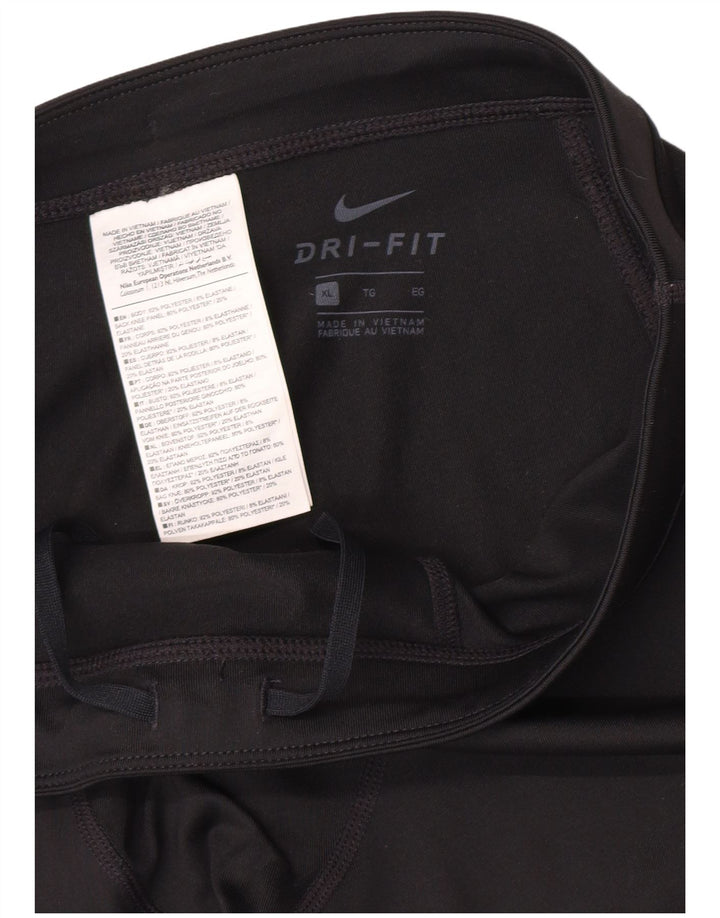 Leggings capri Nike Dri Fit pentru bărbați XL, poliester negru