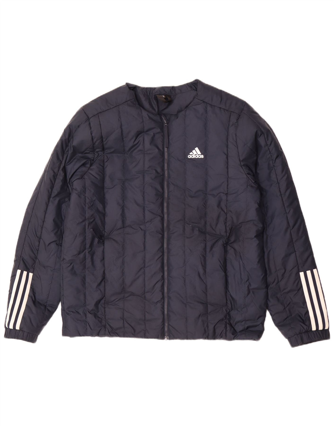 Jachetă căptușită pentru bărbați Adidas UK 40, mare, albastru, poliester