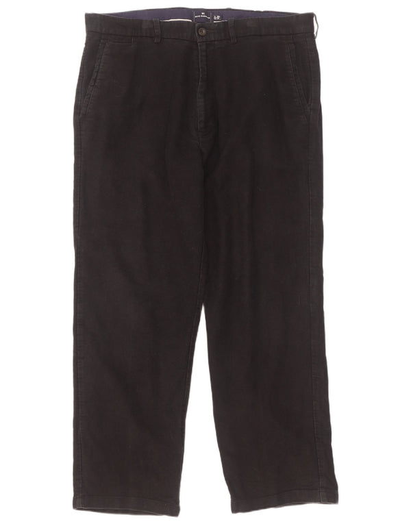 Marks & Spencer Pantaloni Chino Drepți Blue Harbour pentru bărbați L36 L29 Negru