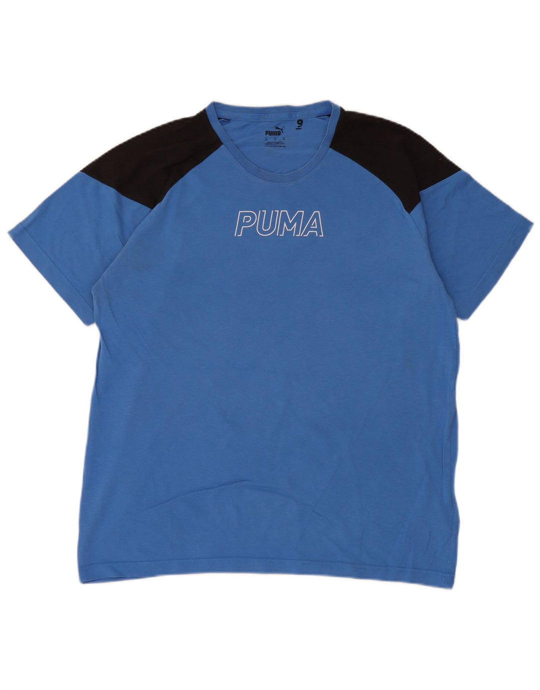 Tricou cu grafică Puma pentru bărbați Top Medium Blue Colorblock Bumbac