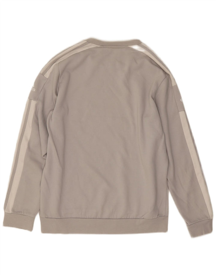 Hanorac grafic pentru bărbați Adidas Jumper, bumbac, gri mediu