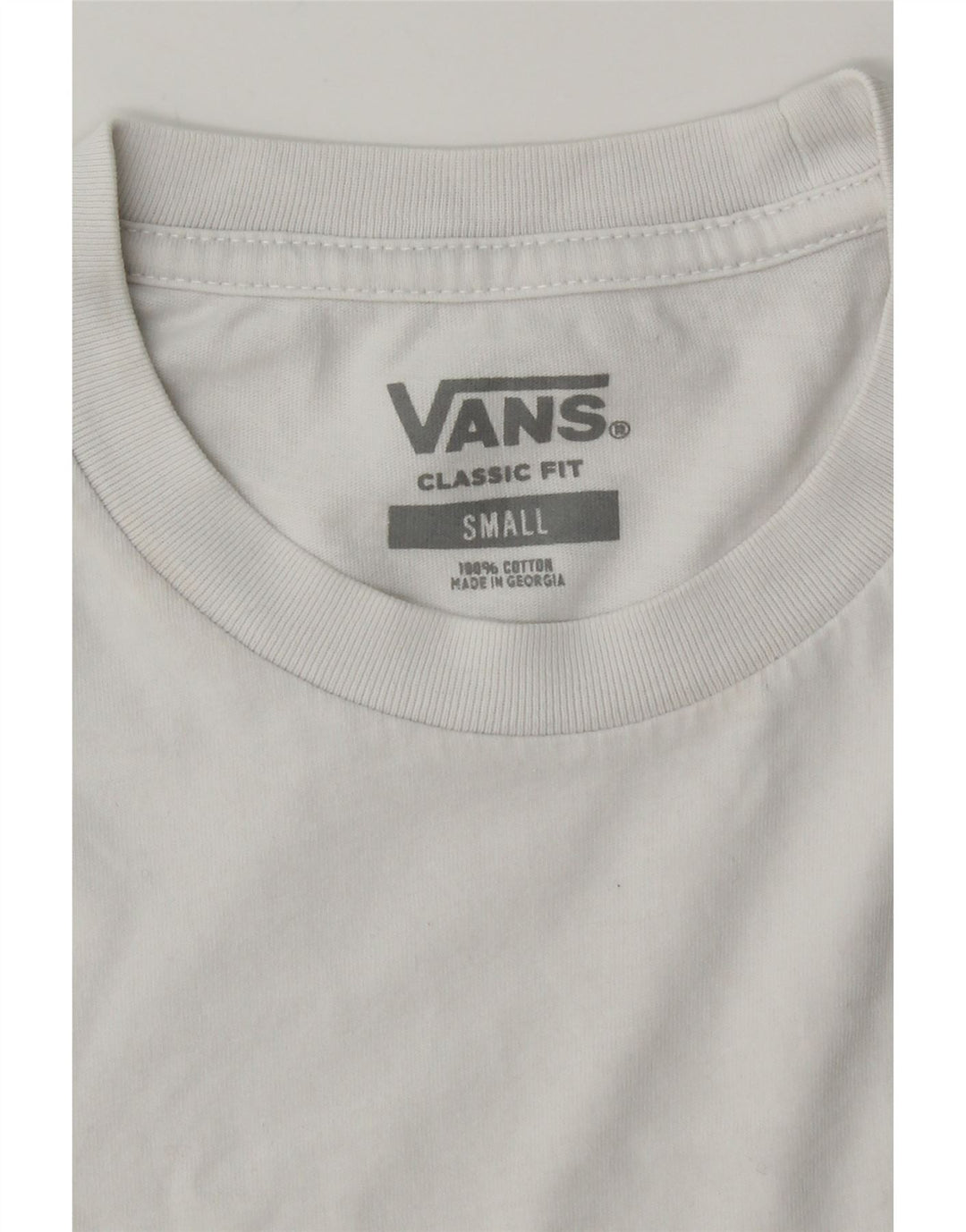 Tricou VANS Classic Fit pentru femei Top UK 10 Small White Bumbac