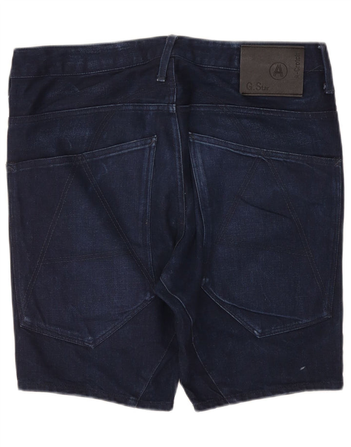 Pantaloni scurți din blugi pentru bărbați G-Star W32, bumbac, albastru bleumarin mediu
