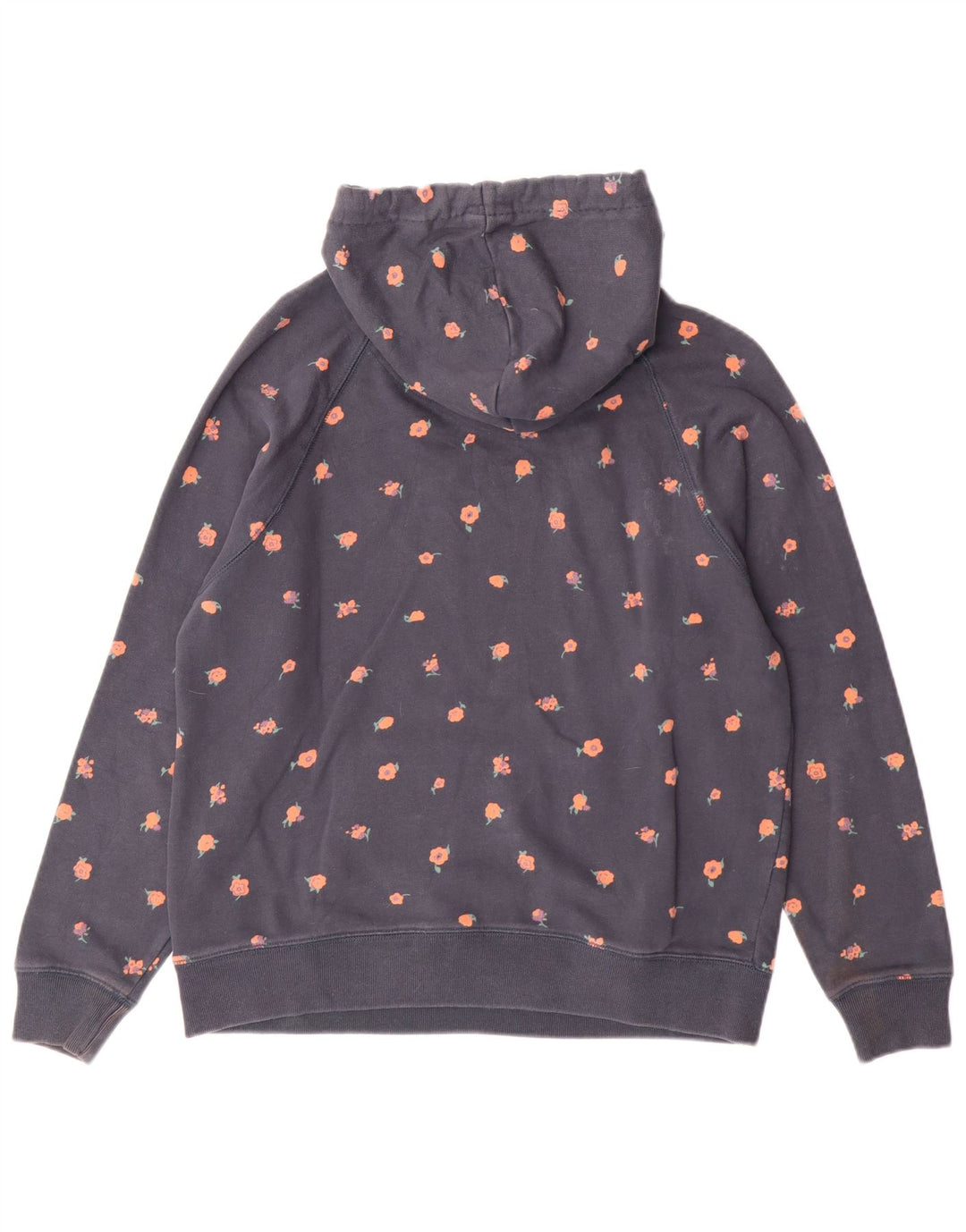 Jack Wills Pulover cu glugă cu grafic pentru femei UK 12 Medium, bleumarin, bumbac