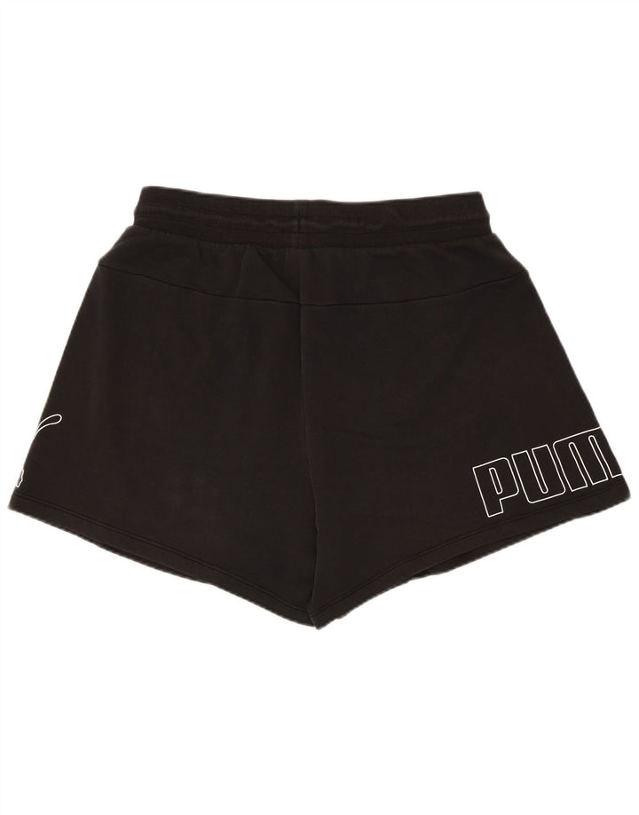 Pantaloni scurți sport grafic Puma pentru femei, mari, negru