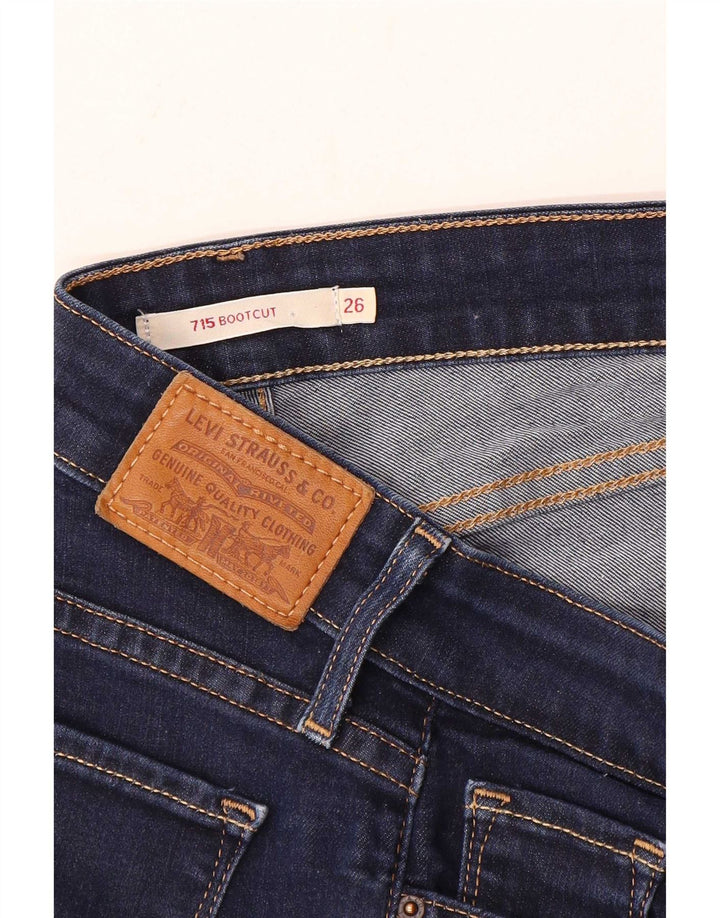Blugi Levi's 715 Bootcut pentru femei W26 L29 bleumarin