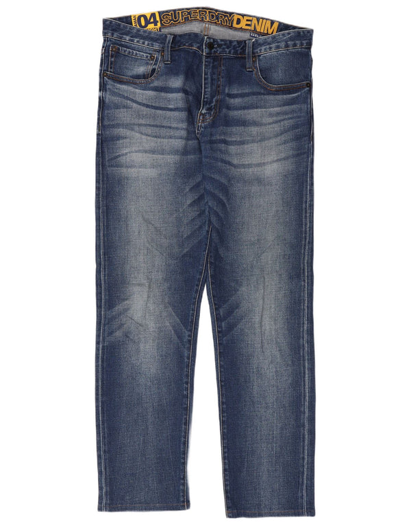 Blugi drepti pentru bărbați Superdry W34 L30 Bumbac albastru