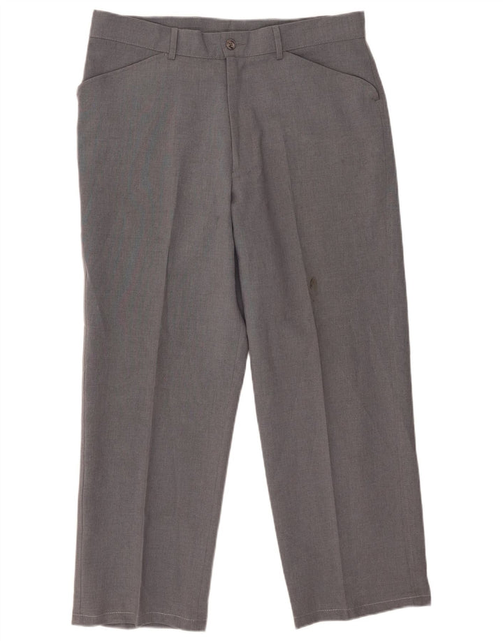 Farah Pantaloni casual drepti pentru bărbați L34 L27 Poliester gri