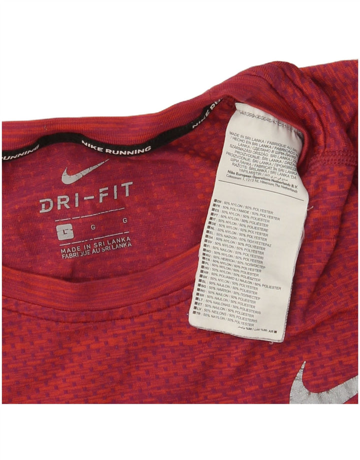 Tricou Nike Dri Fit pentru bărbați Top mare din nailon roșu