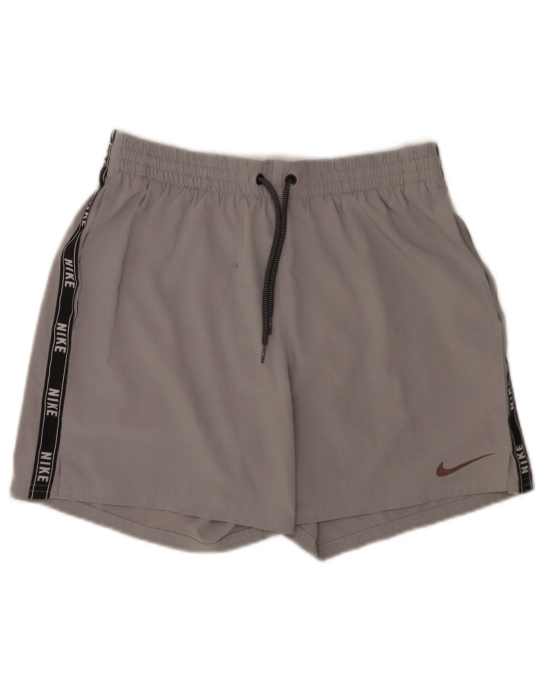 Pantaloni scurți sport grafic Nike pentru bărbați, gri mediu, poliester color bloc