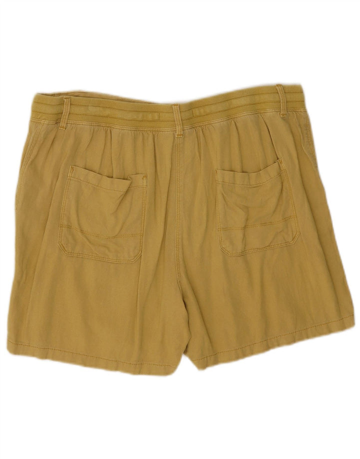 Marks & Spencer Pantaloni scurți pentru femei UK 16 Large W34 Khaki Linen