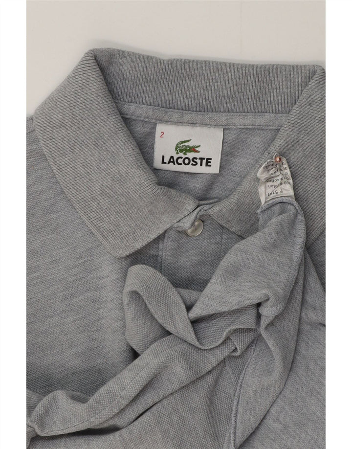 Tricou polo pentru bărbați LACOSTE Mărimea 2 XS bumbac cu pete gri