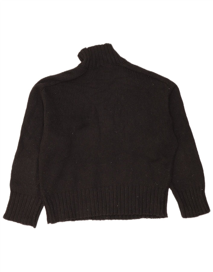 Pulover cu gât țestoasă supradimensionat pentru femei Zara UK 14 Medium Negru