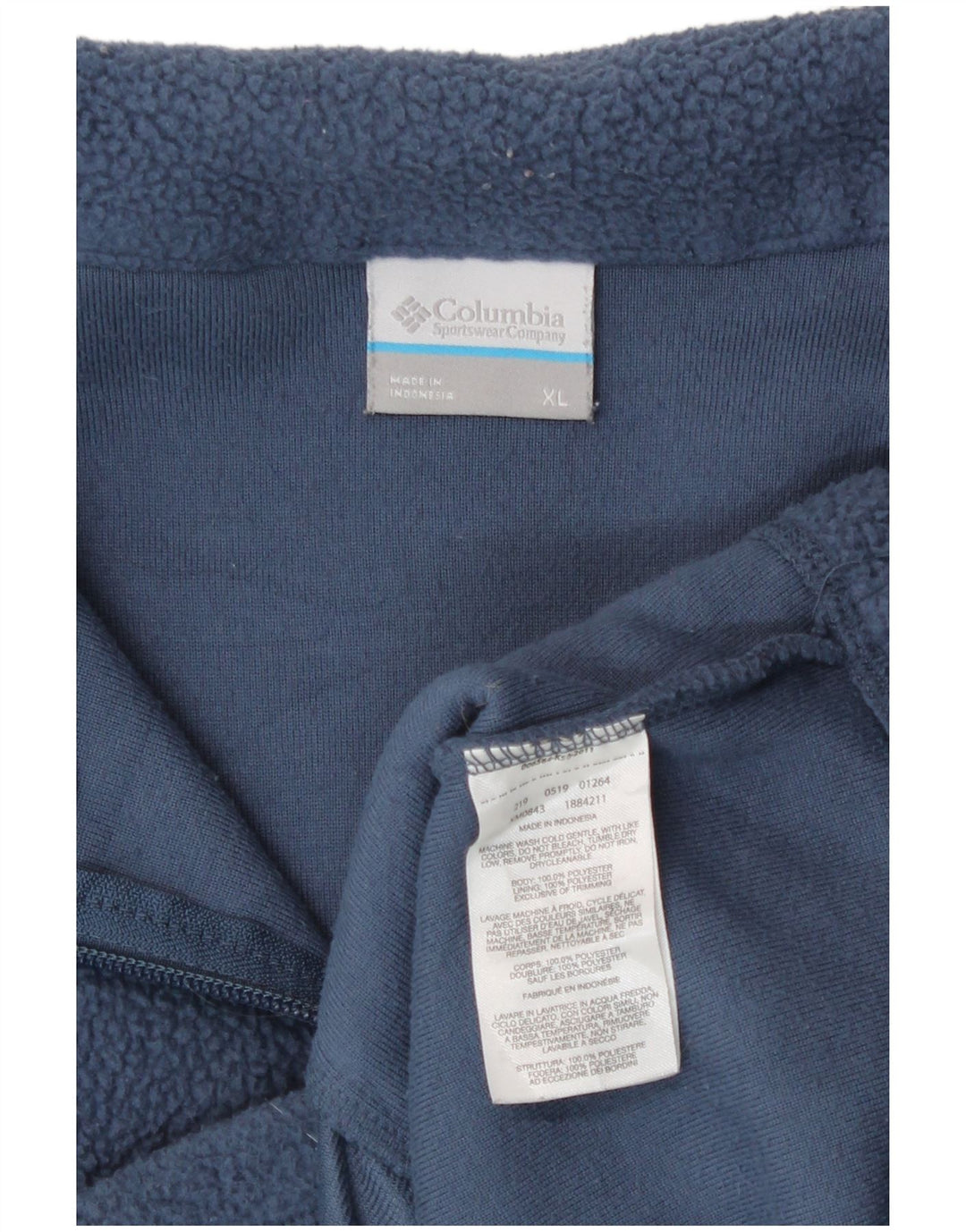 Jachetă fleece Columbia pentru bărbați UK 42 XL bleumarin poliester