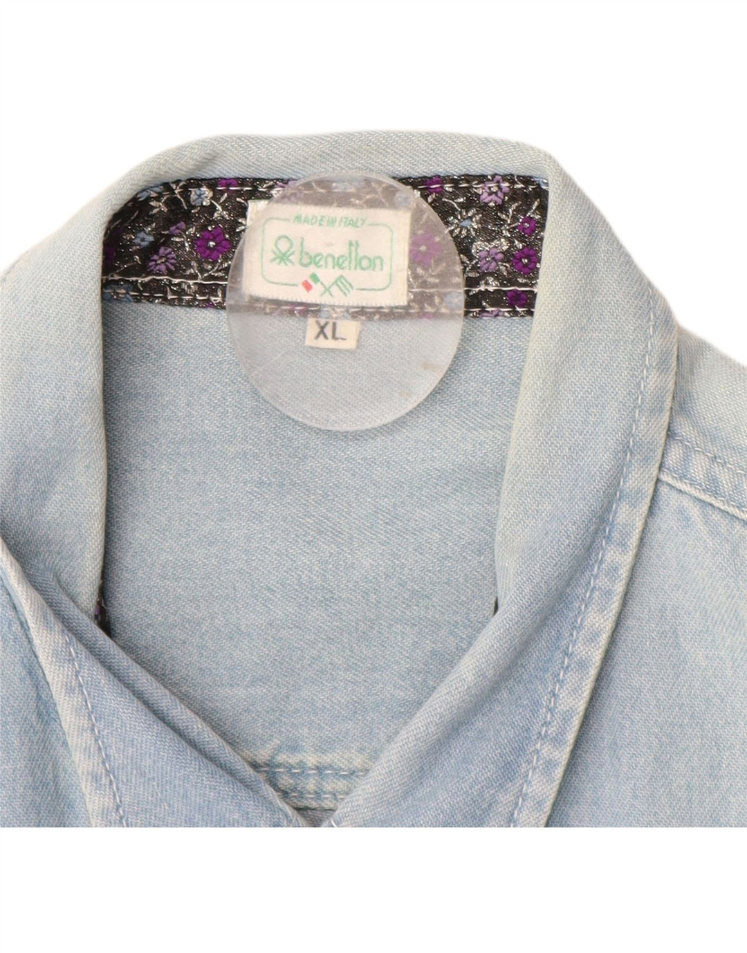 Cămașă de blugi pentru bărbați BENETTON XL Albastru