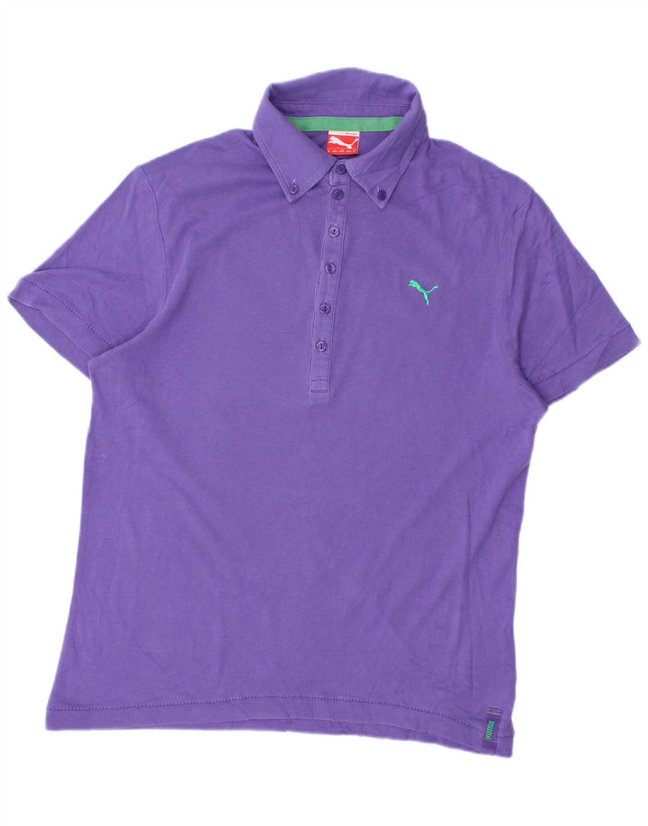 Tricou polo Puma pentru bărbați, bumbac violet mediu
