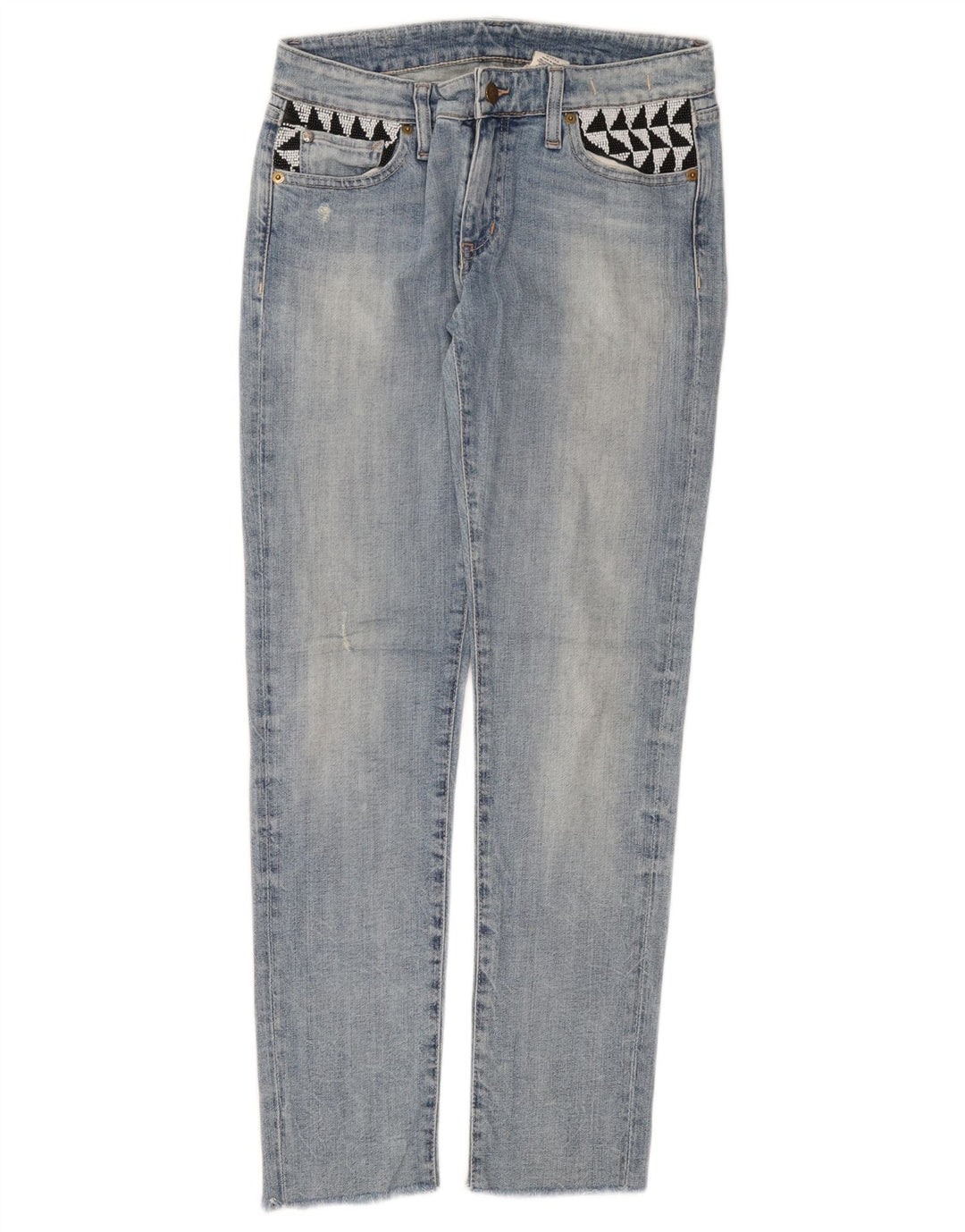 Blugi slim pentru femei RALPH LAUREN W27 L28 bumbac albastru