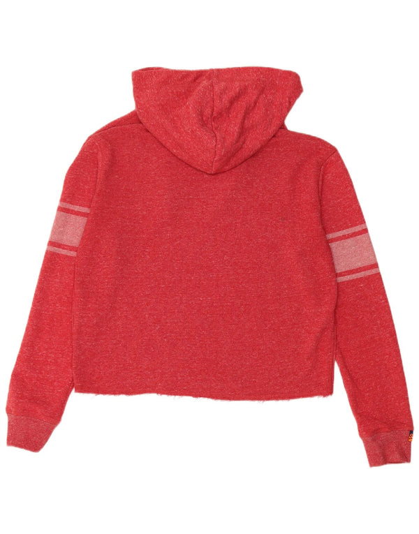 Pulover Superdry pentru femei Osaka Graphic Oversized Hoodie UK 10 Small Red
