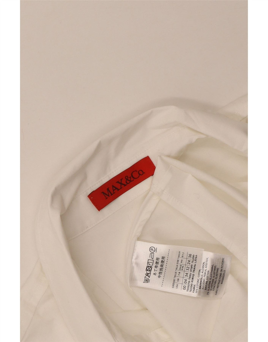 Cămașă pentru femei Max & Co. UK 4 XS Bumbac alb