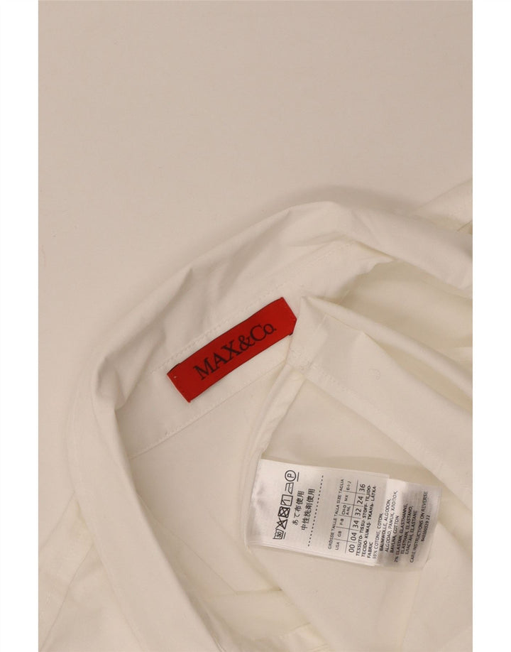 Cămașă pentru femei Max & Co. UK 4 XS Bumbac alb