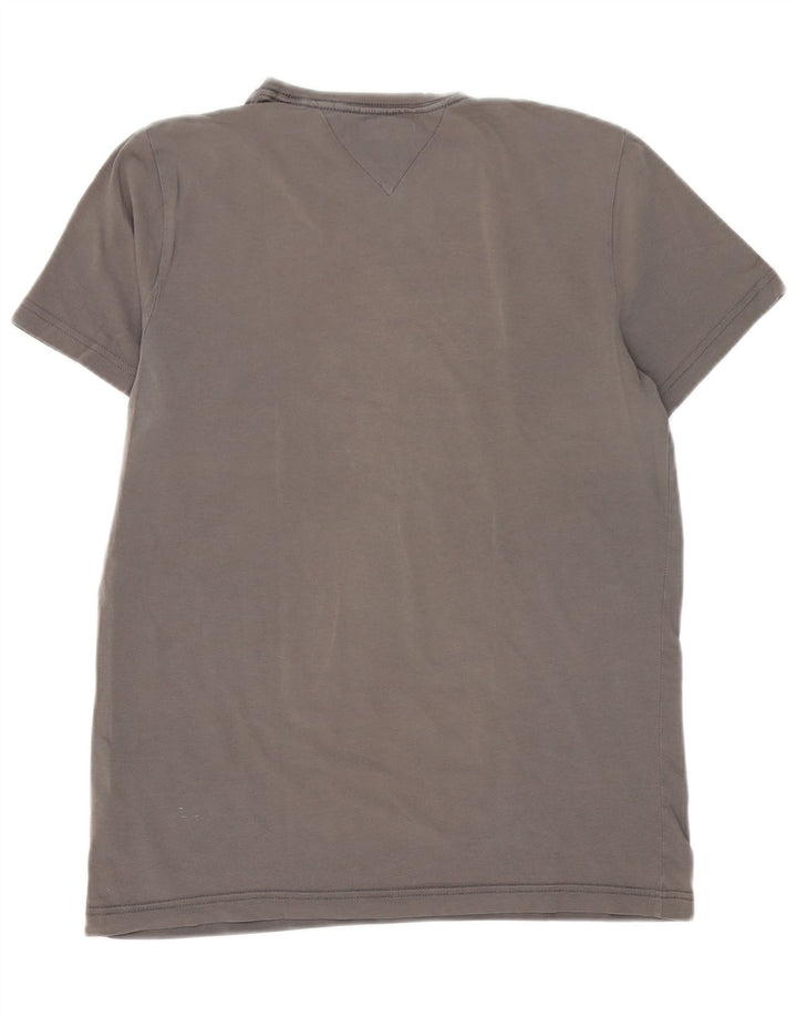 Tricou pentru bărbați Tommy Hilfiger Slim Fit Top din bumbac gri mediu