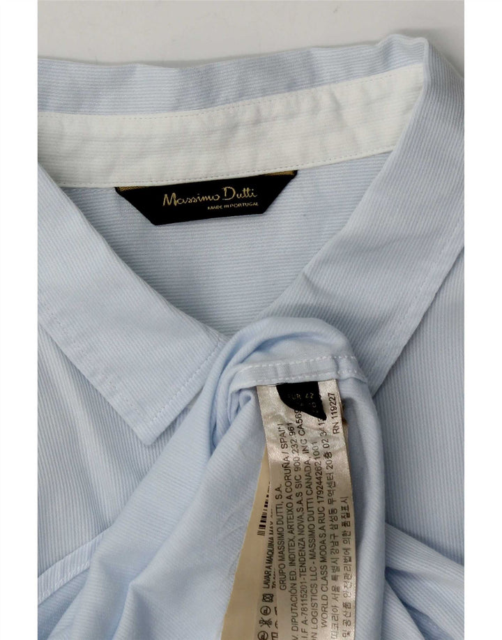 Cămașă Massimo Dutti pentru femei Mărimea 42 Bumbac mare cu dungi albastre