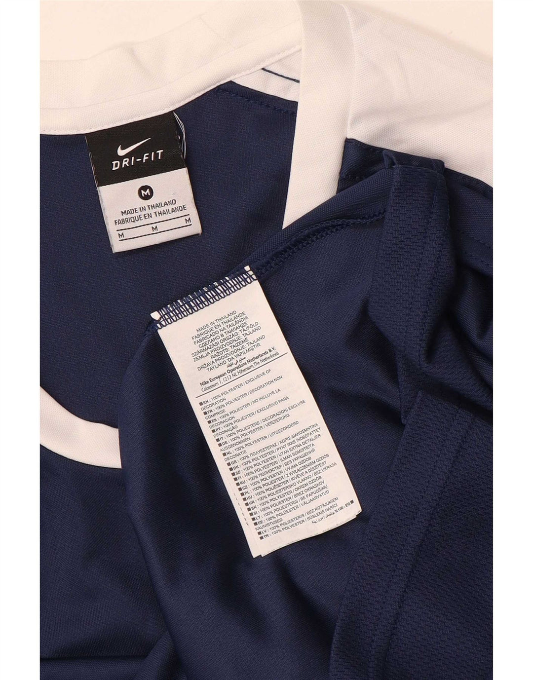 Tricou pentru bărbați Nike Dri Fit Top cu mânecă lungă, mediu, bleumarin, poliester color bloc