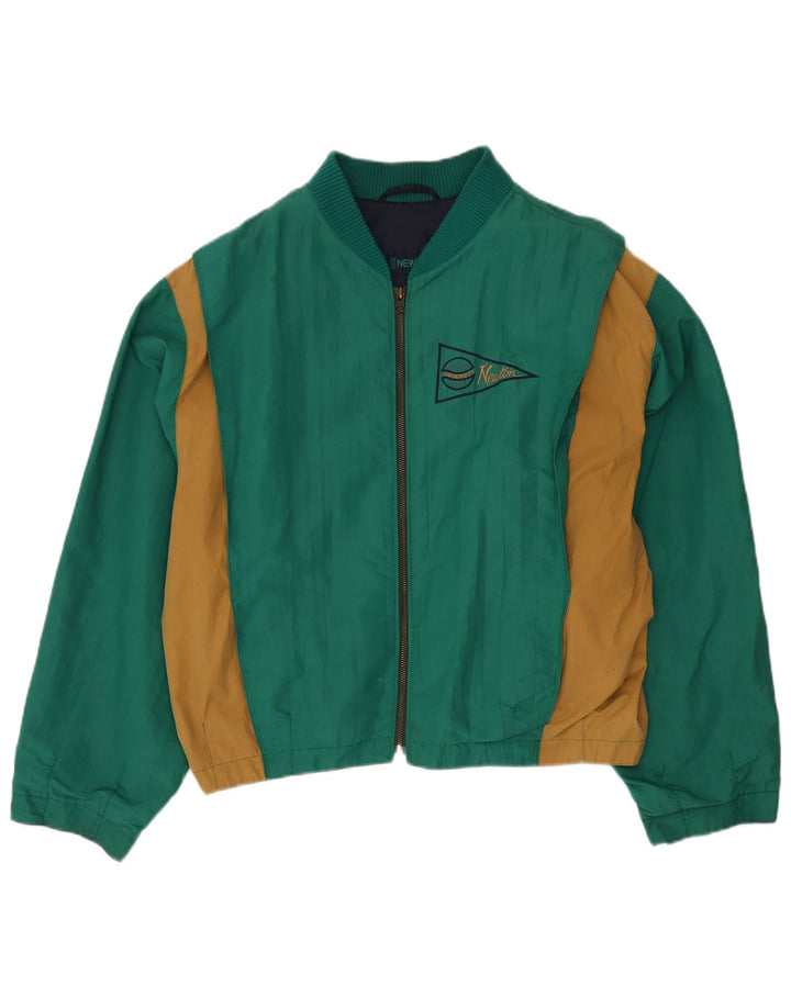 Bomber pentru bărbați NEWTON UK 42 XL, bumbac color bloc verde