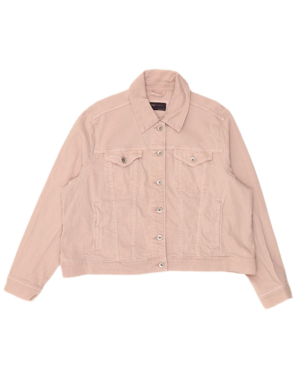Jachetă de blugi pentru femei Marks & Spencer UK 24 4XL bumbac roz