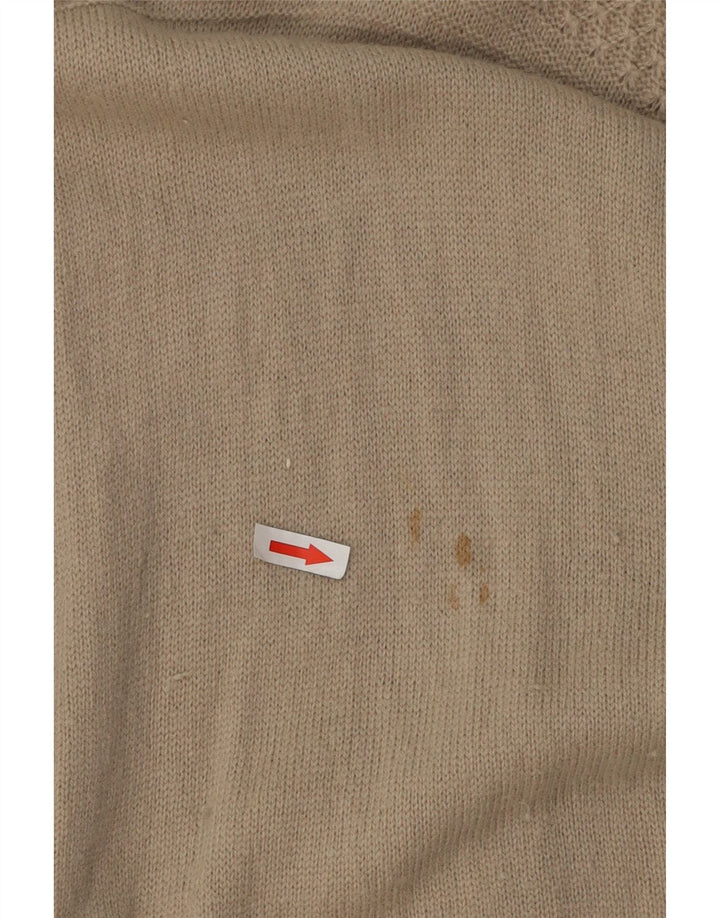 Crew Clothing Pulover pentru bărbați cu gât cu nasturi XL Lână de miel gri