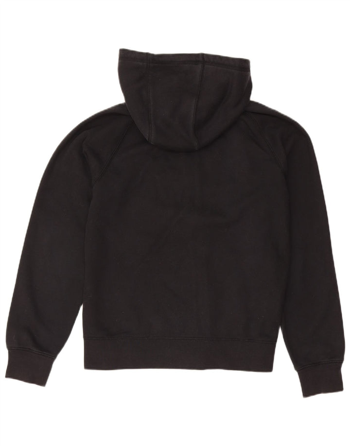 NIKE Mens Zip Hoodie Sweater Medium Black Cotton