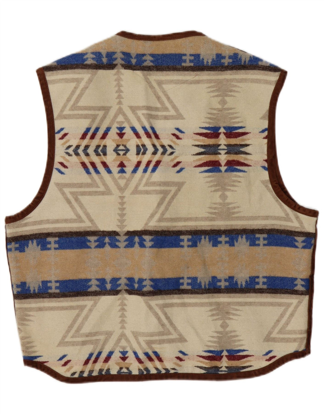 MULTIBLU Vestă pentru bărbați UK 40 Large Beige Fair Isle
