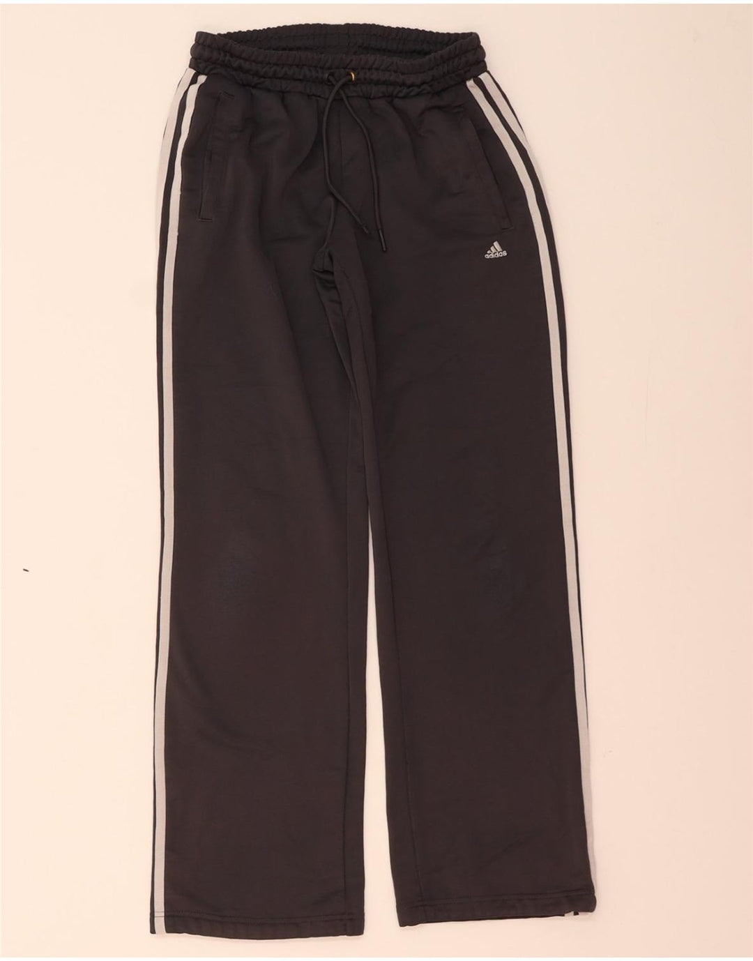 Pantaloni de trening ADIDAS pentru femei UK 12 Poliester mediu negru