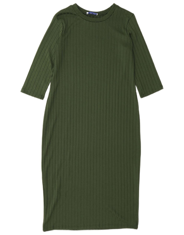 Rochie cu mâneci 3/4 pentru femei Zara UK 12 verde mediu