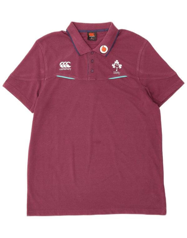 Cămașă polo pentru bărbați CANTERBURY IRFU XL Poliester violet