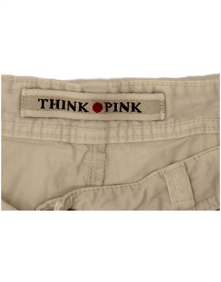 Pantaloni scurți chino pentru bărbați Think Pink W36 Large Beige