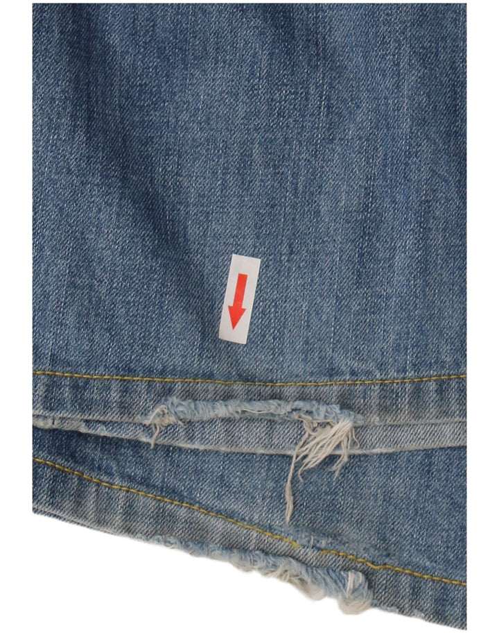 Replay Blugi Distressed Straight pentru bărbați W34 L30 Bumbac albastru