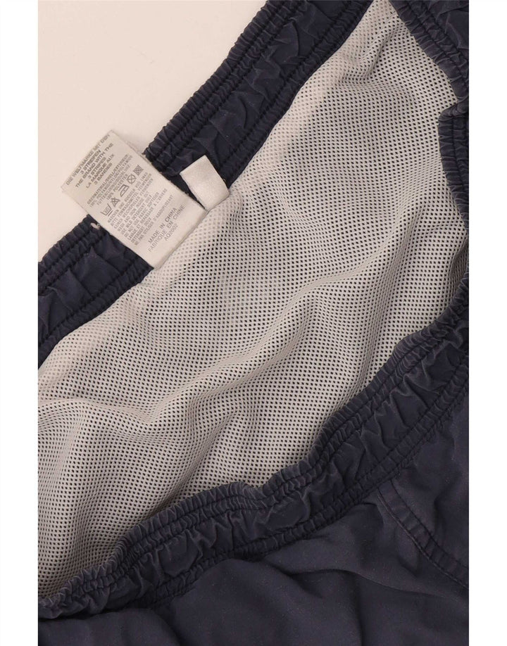 Pantaloni scurți sport grafic Adidas pentru bărbați, medii, bleumarin, din poliamidă color bloc