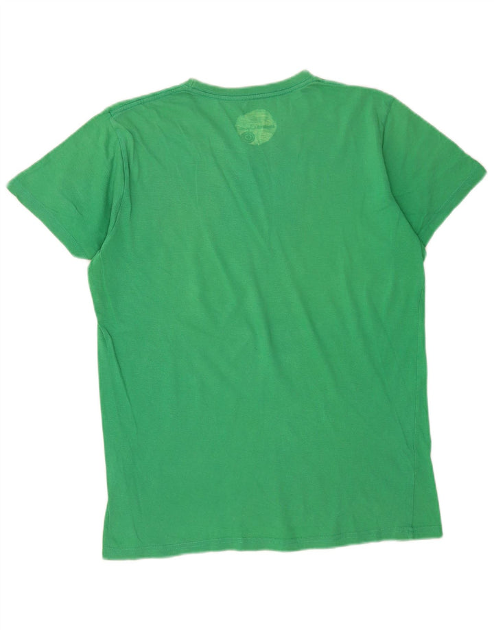 Tricou cu grafic pentru bărbați Element Top din bumbac verde mediu