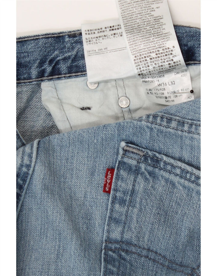 Blugi drepti pentru bărbați Levi's W36 L32 Bumbac albastru