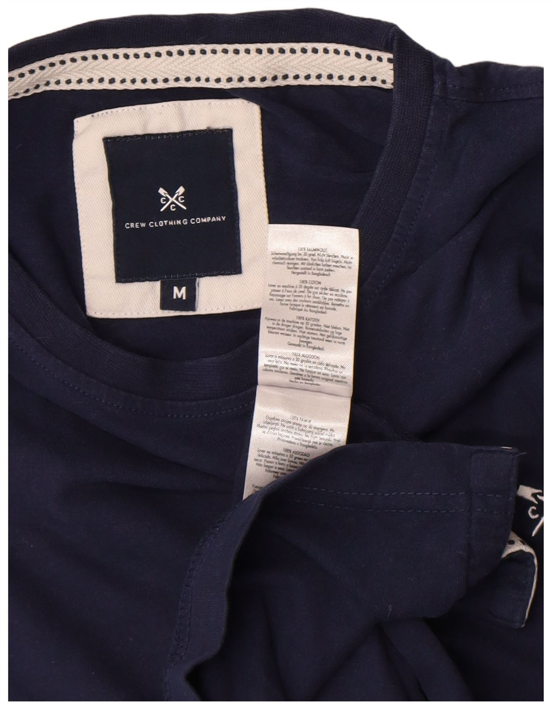 Crew Clothing Tricou Bărbați Top Mediu Bleumarin Bumbac