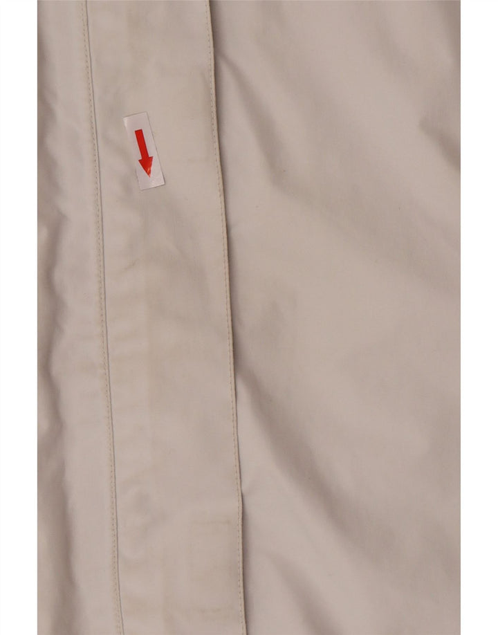 Jachetă de ploaie cu glugă pentru femei Helly Hansen UK 14 Medium Off White Colorblock