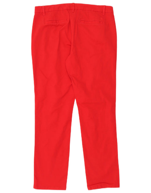 Pantaloni chino drepți pentru femei Tommy Hilfiger US 10 Large W32 L30 Red