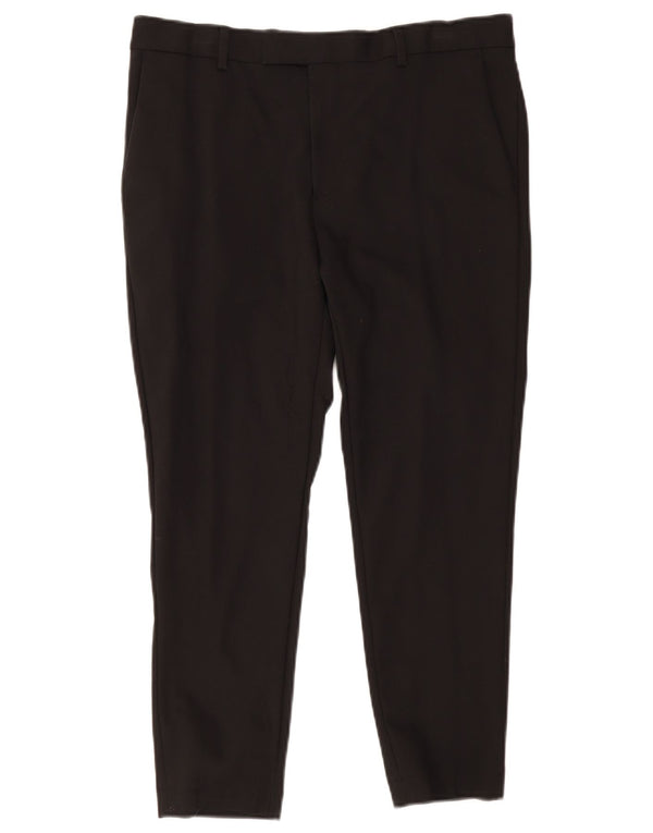 Pantaloni chino subțiri pentru bărbați Pierre Cardin IT 46 Large L34 L24 Bumbac negru
